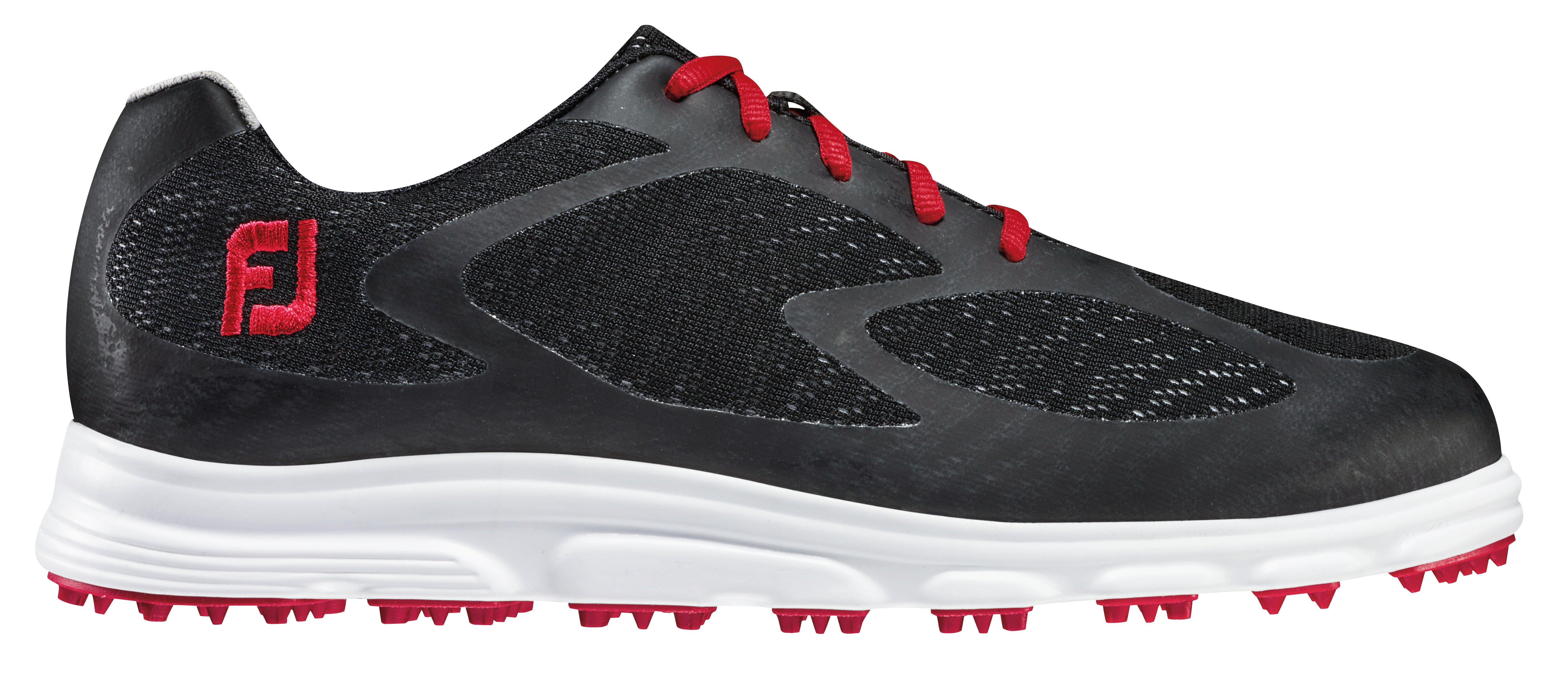 Men's Superlites XP Spikeless Golf Shoe - Black/Red | FOOTJOY